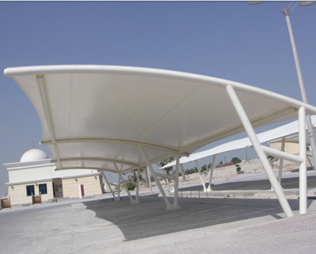 290 Car Parking Shades at Abu Dhabi Shooting Club