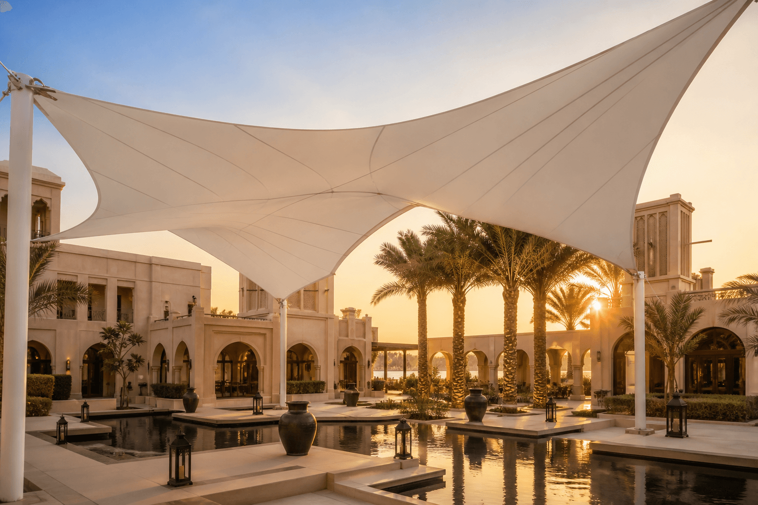 Tensile structure craftsmanship in UAE